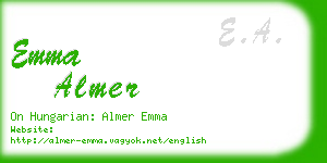 emma almer business card